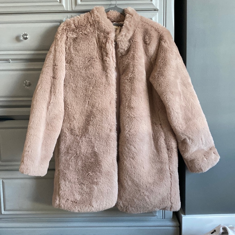 NWOT Lovestitch pink fuzzy jacket